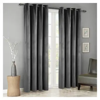 

Modern Grey Yellow Velvet Blackout Curtain for The Bedroom Living Room Solid the Curtains On The Window Door Curtain Drapes