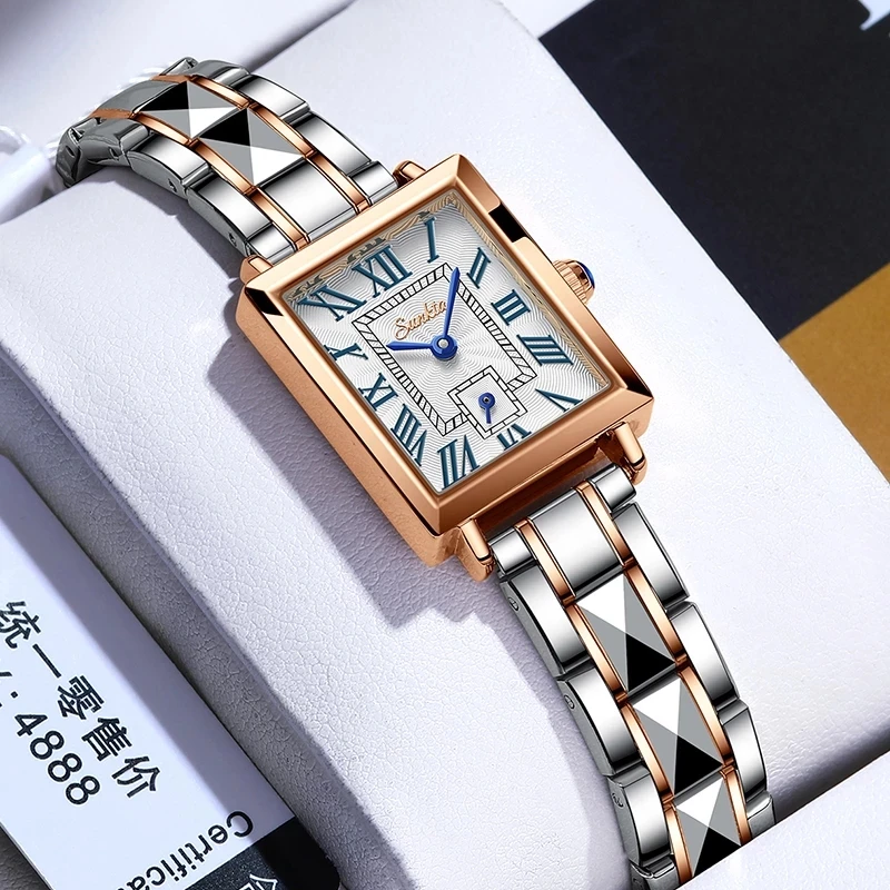 LIGE Luxury Women Watch Top Brand Fashion Waterproof Stainless Steel Sunkta Ladies Quartz Wristwatch Montre Femme Beautiful
