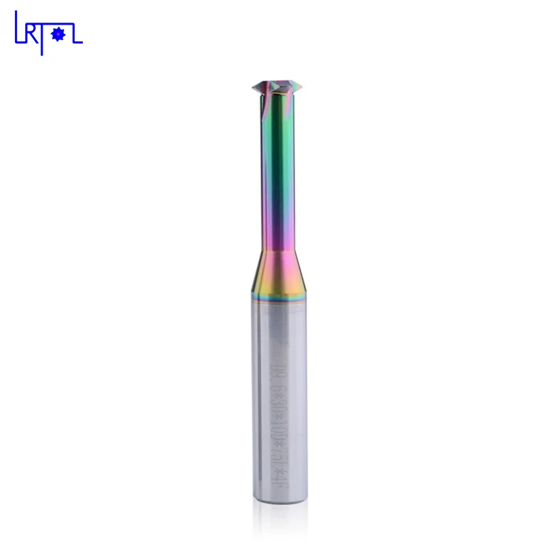 

1 Tooth Thread DLC Coating End Mill Single Milling Cutter Short flutes process Aluminum, Copper, Acrylic