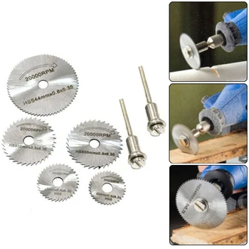 

HSS Circular Disc Saw Connecting Rod Set Mini Cutter Rotary Tool Wood Cutting Power Tool Accessories