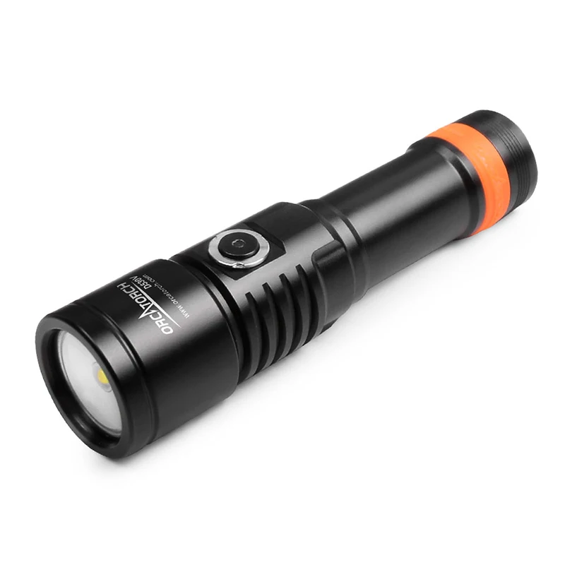 

ORCA D530V CREE LED 1200 Lumens Video Flashlight & Snoot Scuba Diving Torch Underwater 150-Meter Waterproof Search Night Dive