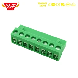 Conector pcb 5.08mm ht508k 5.08 2p ~ 12p, bloco de terminais plug in de 2 pinos ~ 12 pinos phoenix, magneson kefa yanyu