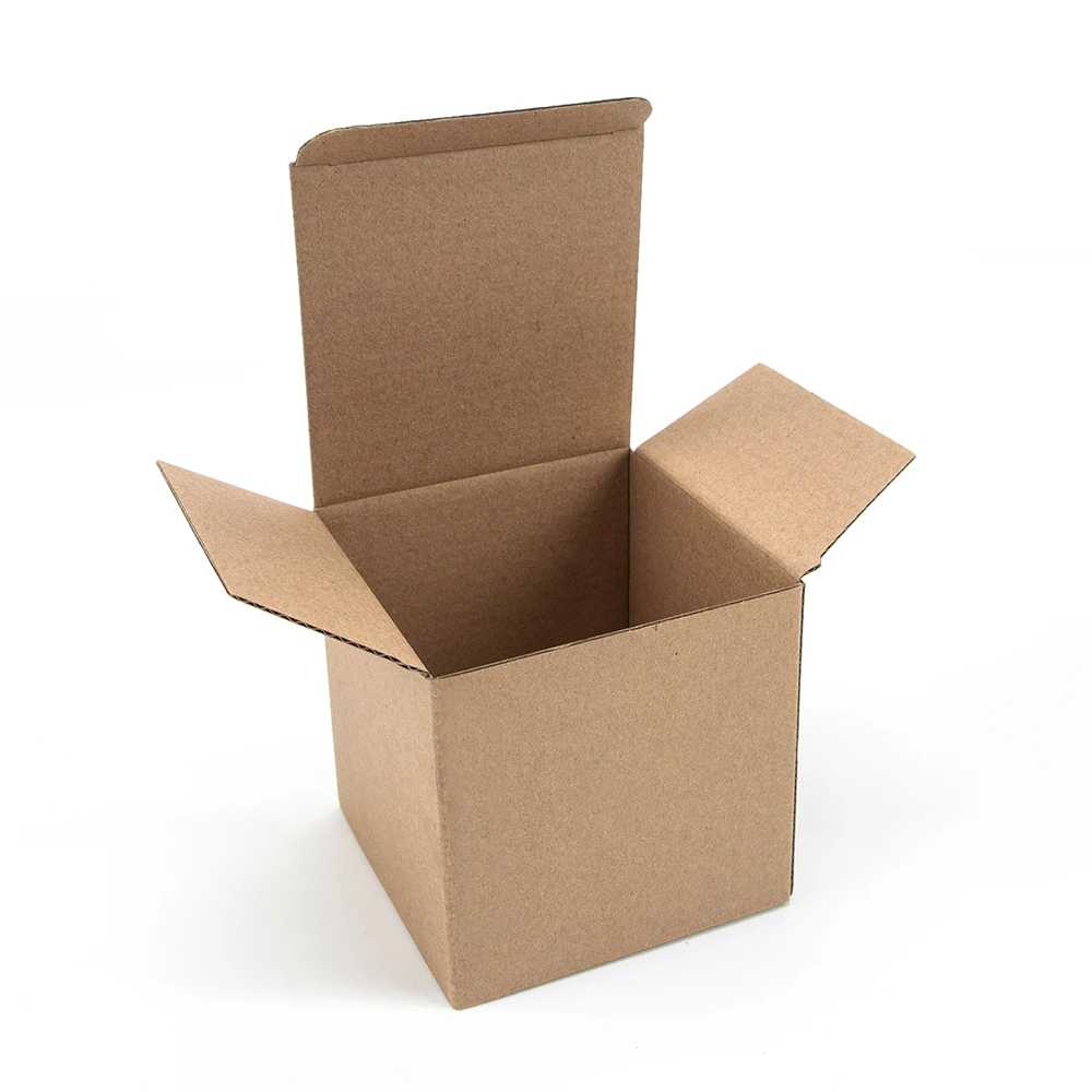 10pcs / kraft paper box rectangular black pink gift box 3-layer corrugated paper packaging small box custom size/printing logo