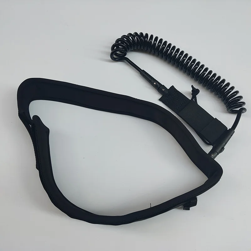 Correa de cintura para surfear, negra, personalizada, 10 pies, alta calidad