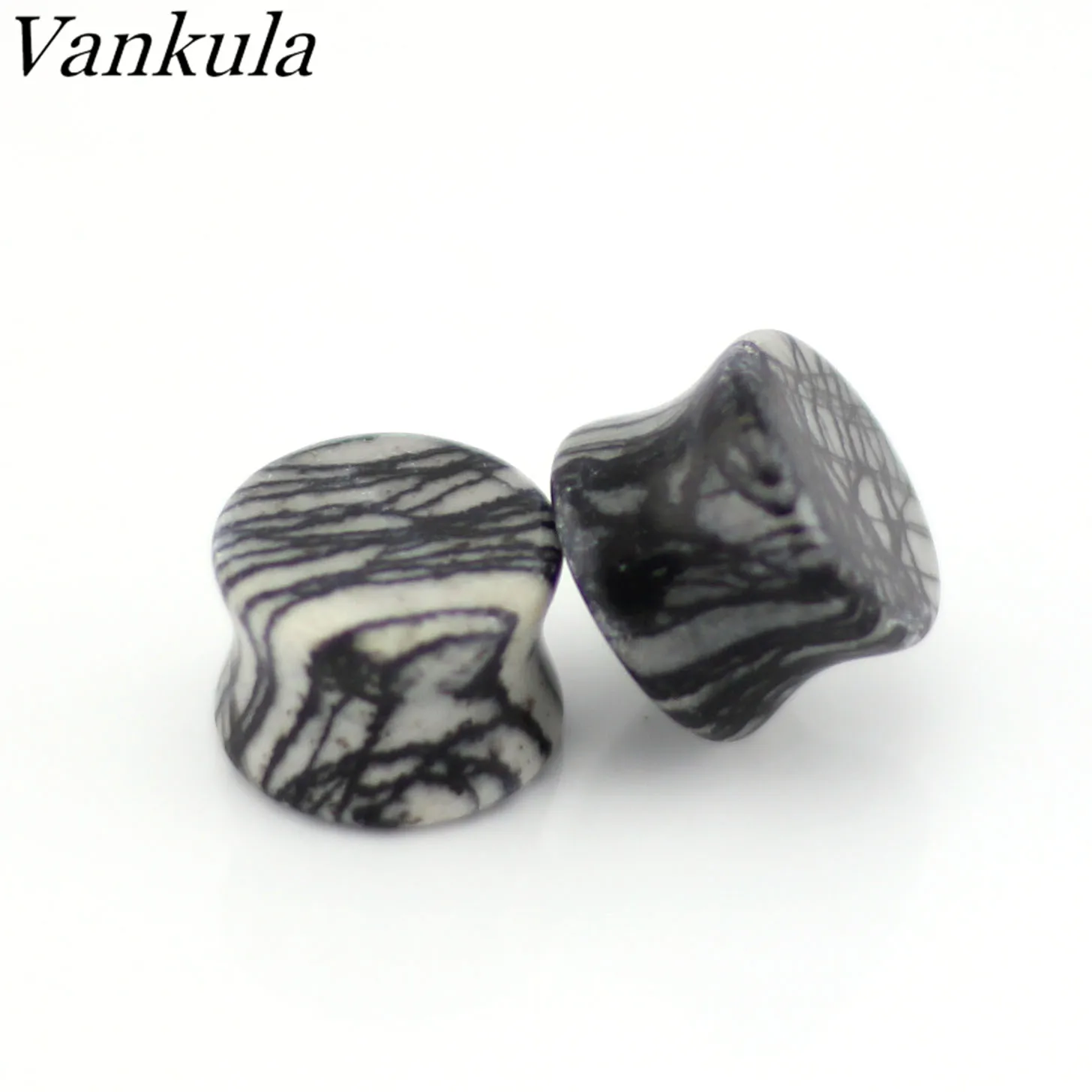 Vankula 2 шт. туннели для ушей тигриным принтом ювелирные украшения для пирсинга диаметры для ушей Expender модные Растяжка для уха