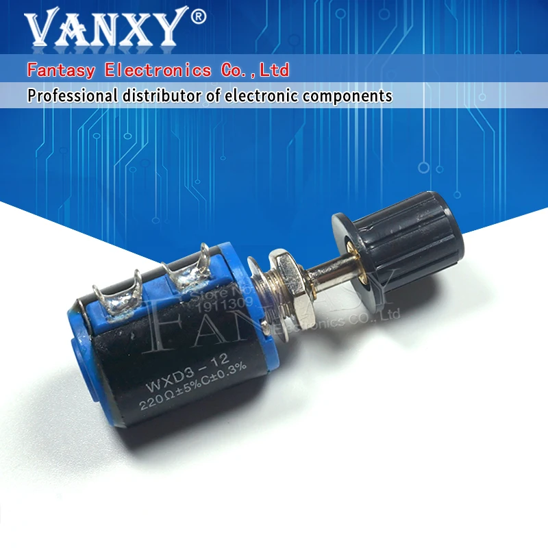 1 шт. WXD3 12 1W 100 220 470 K 2K2 3K3 4K7 10K 22K 33K 47K Ohm 100R 220R 470R 2 3 4 7 Вт потенциометр +