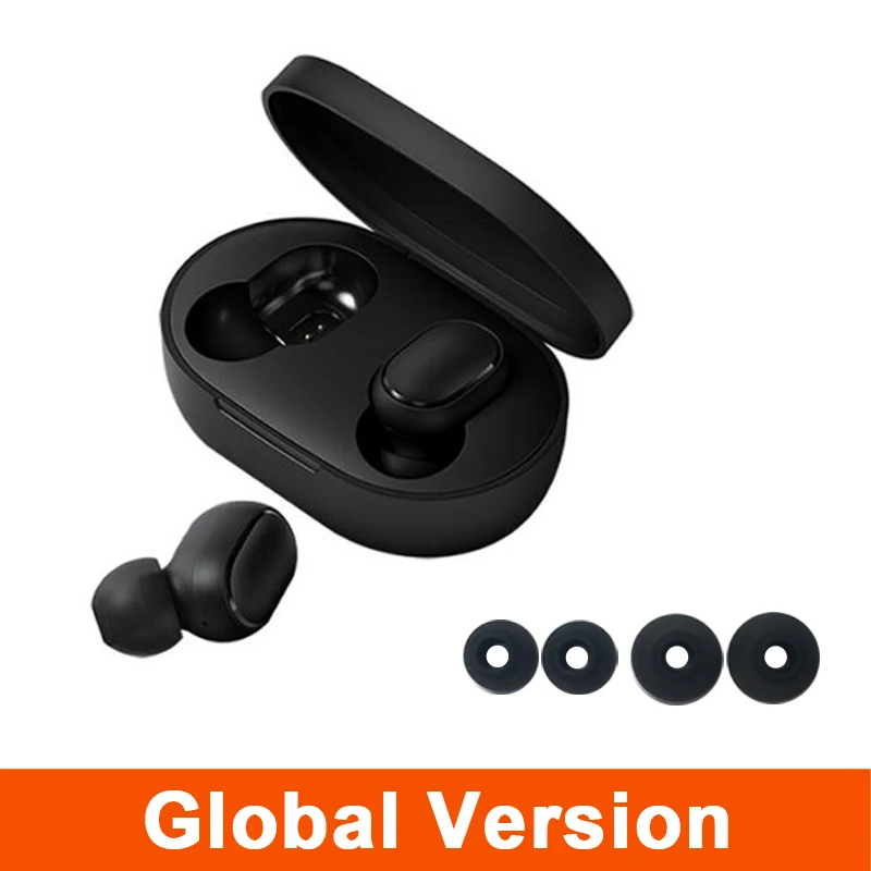 Global Version Xiaomi Redmi Airdots Xiaomi беспроводные наушники Голосовое управление Bluetooth 5,0 шумоподавление управление - Цвет: Global Version