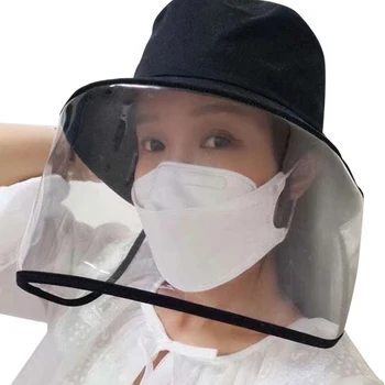 

Protective Bucket Hat Unisex Anti-wind Dust Anti-fog Sun Hats Men Enclosing Anti-dust Caps Outdoor Sunbonnet Fisherman Hat