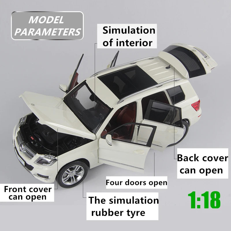 WELLY 1:18 внедорожник Mercedes GLK модель автомобиля из сплава в стиле ретро классическая