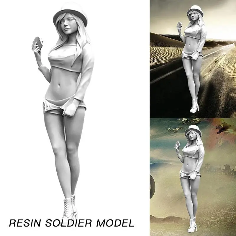 YUFAN 1/35, Токийская красавица, девушка, солдат из смолы, 5 см, сексуальная статическая самодельная Сборная модель, игрушка, включает в себя подлинную упаковку