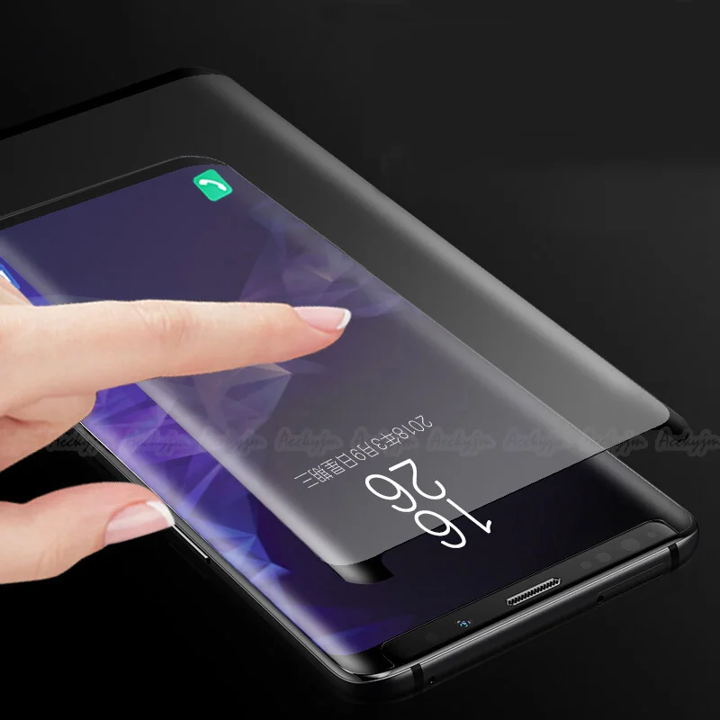 UVR 3D Чехол, матовое закаленное стекло для samsung Galaxy S10 S9 S8 Plus Note 8 9, без отпечатков пальцев, матовая защита экрана