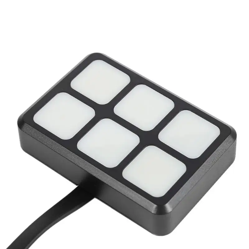Touch Screen 6 Gang LED Switch Panel Touch Control Box for Jeep Offroad Vehicle Applicable to Ships Yachts Cars Buses Etc