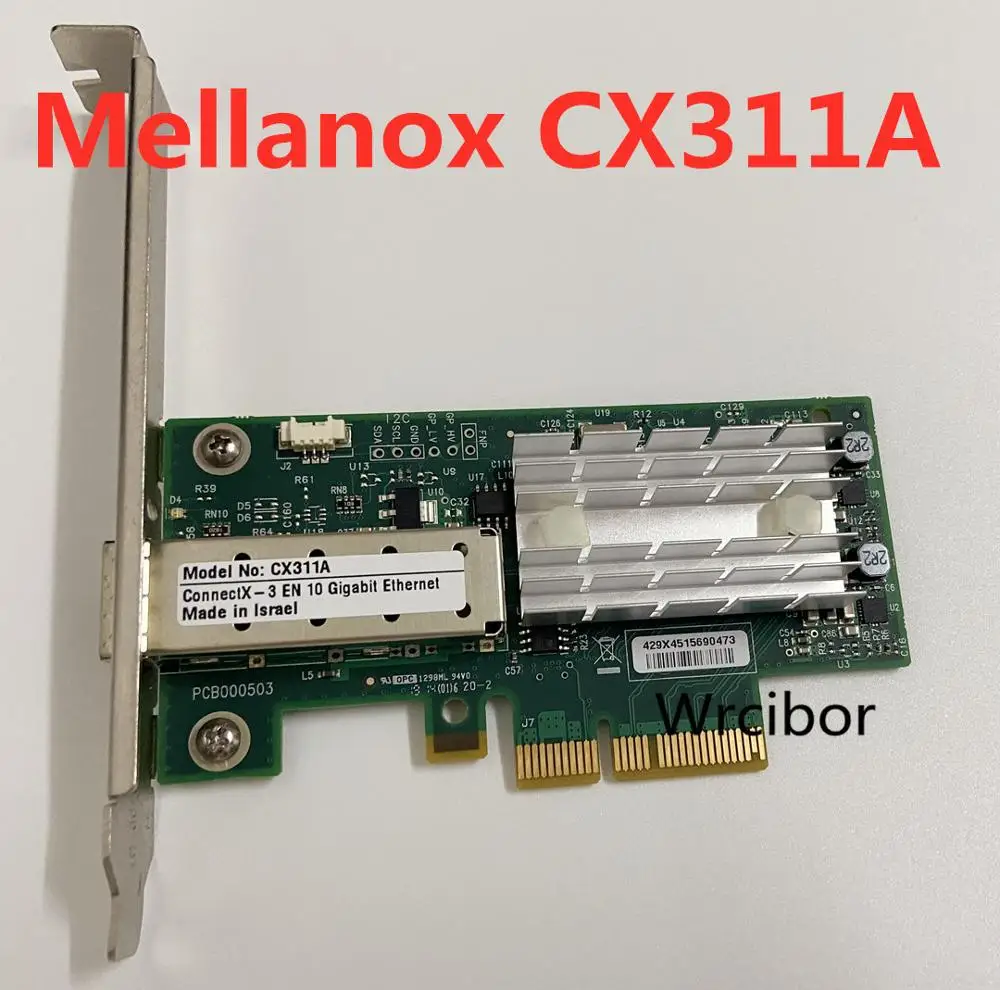 Mellanox MCX311A-XCAT CX311A ConnectX-3 EN сетевая карта 10GbE SinglePort SFP + PCI-E X4 лучше чем INTEL X520-DA1 |