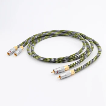 

YTER ST-48B G3 2-Male to 2-Male RCA Audio Stereo Subwoofer Cable [Hi-Fi Sound] Audio Cord for Home Theater, HDTV, Amp