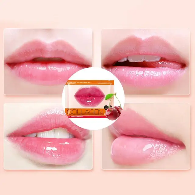 Crystal Collagen Lip Plumper Mask Honey Lip Mask Pads Enhancer Patch Care Aging Anti Gel Lips