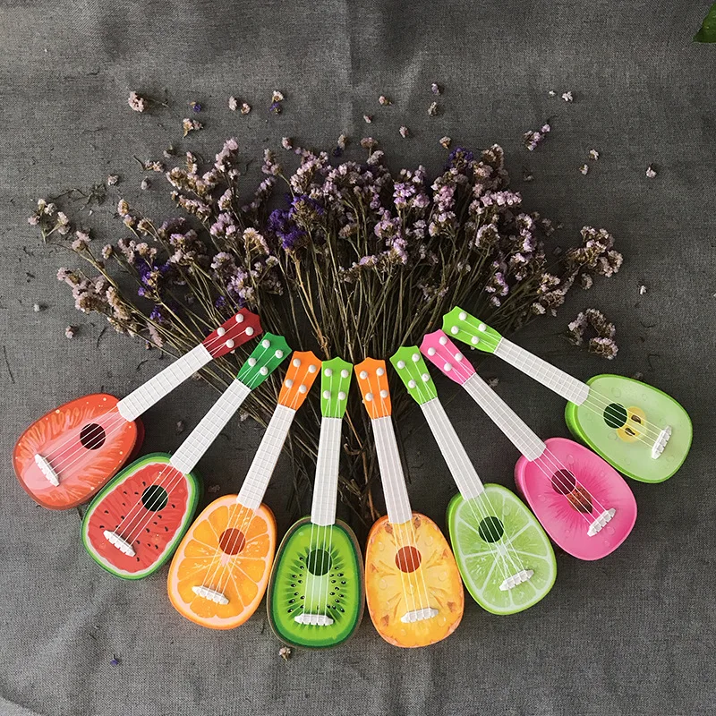 Kakuniao bi Fruit Guitar Ukulele CHILDREN'S Musical Instrument Can Play Fruit Ukulele Guitar