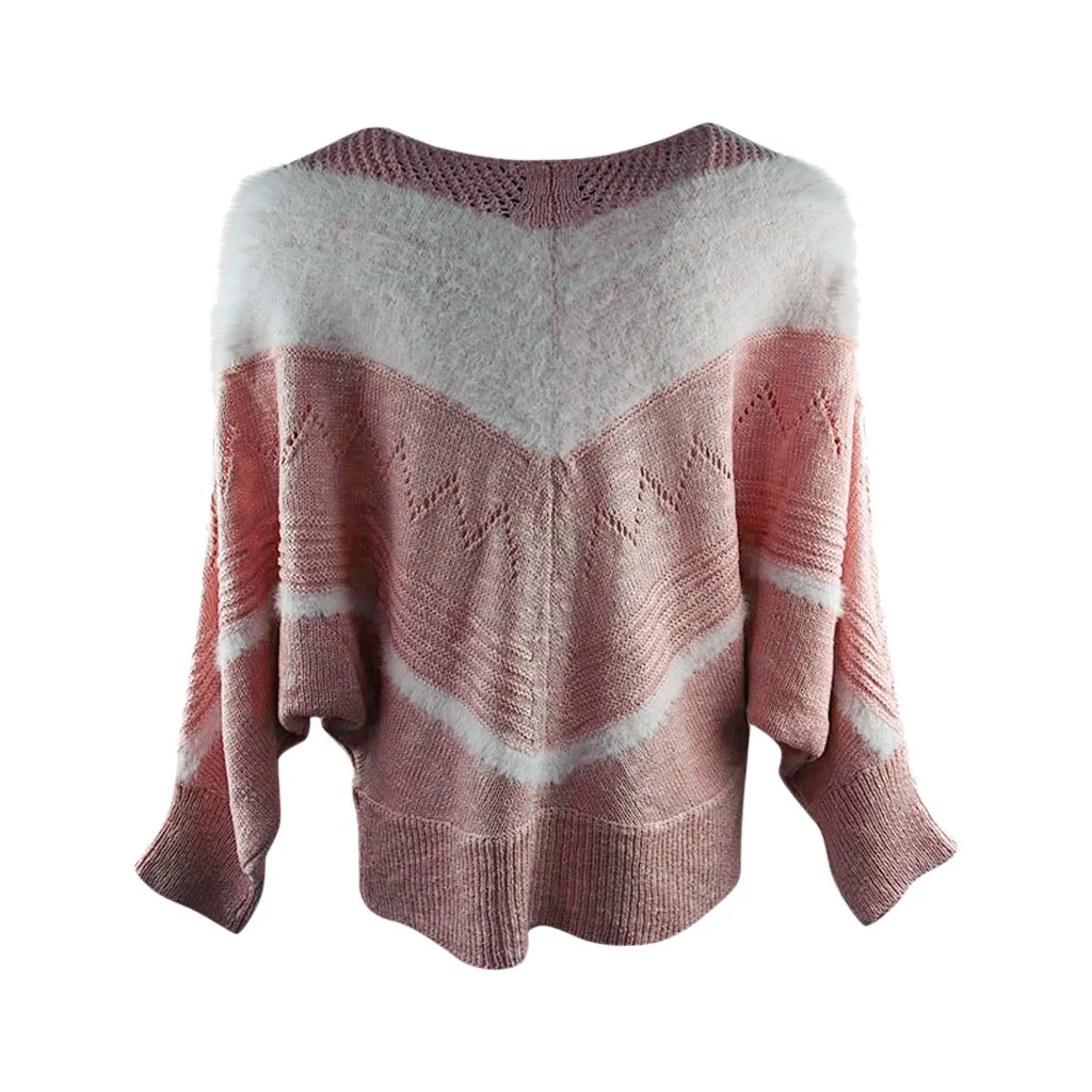 Sueter mujer invierno женский свитер с круглым вырезом и симметричным v-образным вырезом, теплый зимний Свободный вязаный пуловер truien dames swetry