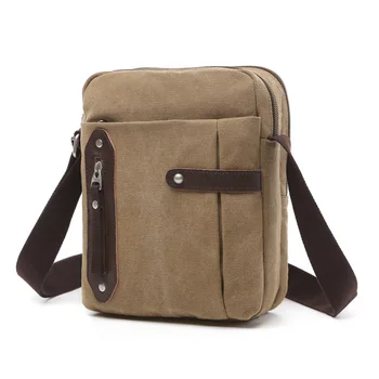

Single Shoulder Bag Male Men's Bag Leisure Canvas Men Oblique Satchel