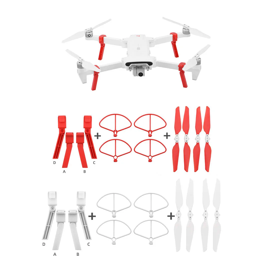 4 шт. складной пропеллер + удлиненный Штатив для Xiaomi FIMI X8 SE Drone|Детали и аксессуары|