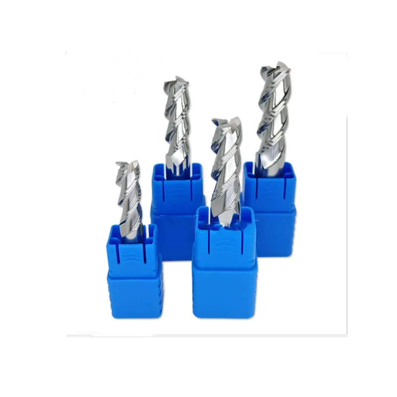 Бесплатная доставка Концевая фреза HRC45 с прямым хвостовиком 3 канавками |