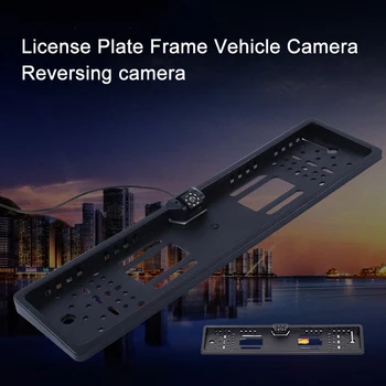 

4/8 Led Light Universal Car License Plate Frame HD Night Vision Car Rear View Camera Reverse Rear Camera