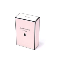 Wholesale Custom Printed Pink Perfume Boxes Packaging Cosmetic Paperboard Perfume Paper Box For Bottle 100ml Folding Cardboard 2