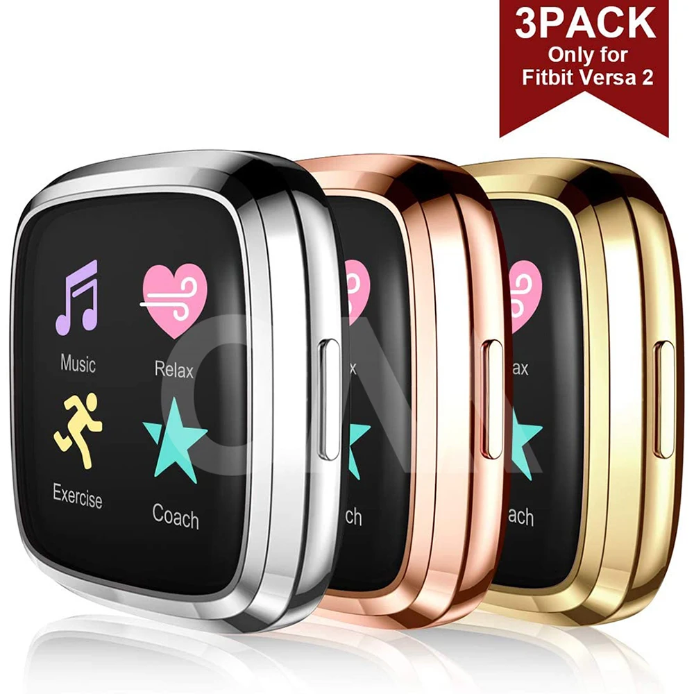 Ультратонкий защитный чехол для смарт часов Fitbit Versa 2 3 шт.|Смарт-аксессуары| |