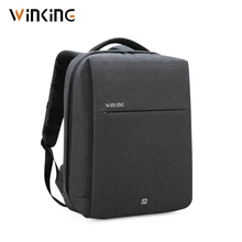 Winking usb зарядка ноутбук рюкзак для мужчин 15,6 дюймов ноутбук сумка мужская дорожная сумка водонепроницаемые школьные сумки для мальчиков-подростков