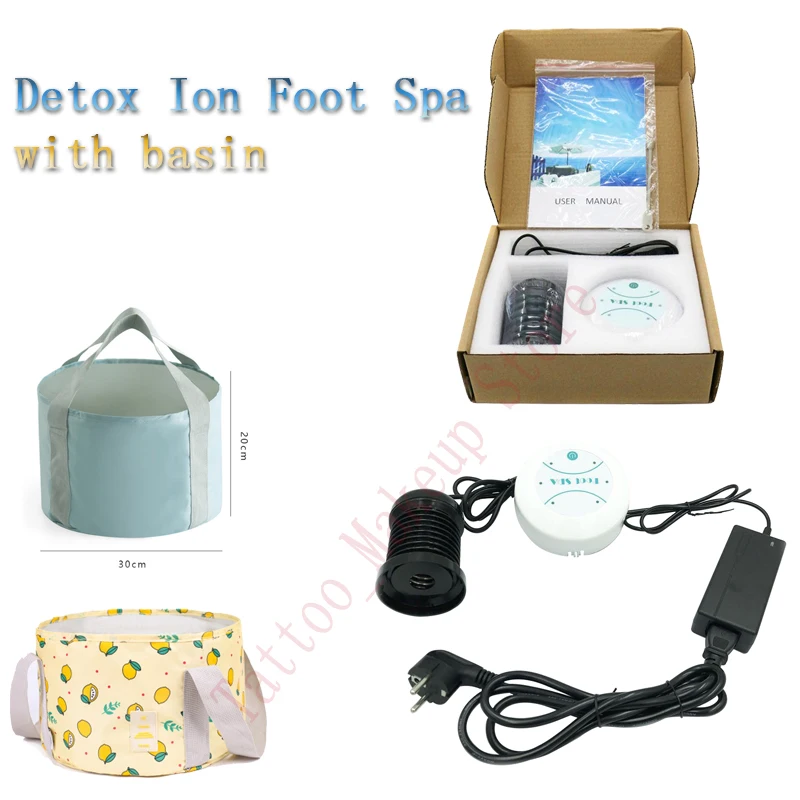 

Foot Detox Machine with Basin Ion Cleanse Ionic Detox Foot Bath Aqua Cell Spa Machine Massager Detox Bath Arrays foot Spa