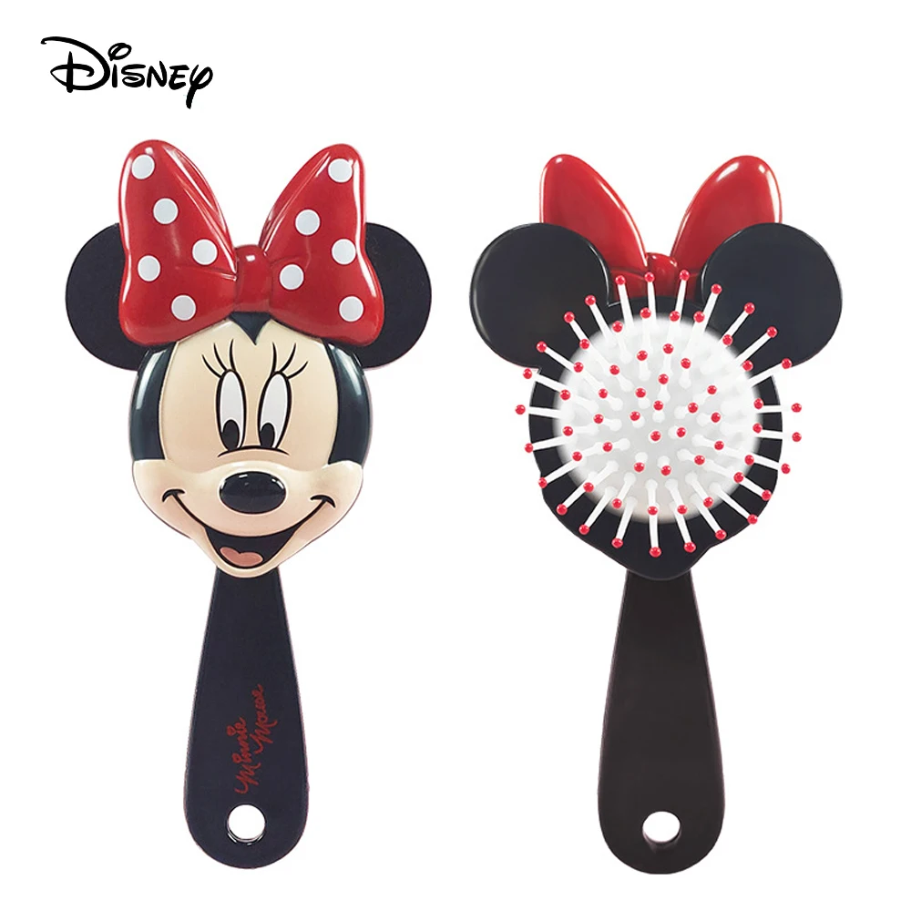 Disney Mickey Minnie peine chico masaje con colchón de aire peine el cabello cuidado cepillos bebé niñas vestido de maquillaje de juguete de felpa
