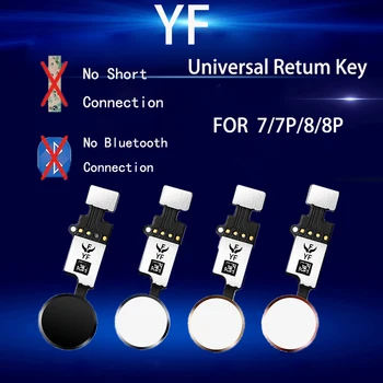 

10Pcs YF 3End Edition Universal Home Button Flex Cable 4 Colors for iPhone 7 8 Plus Return Key Replacement