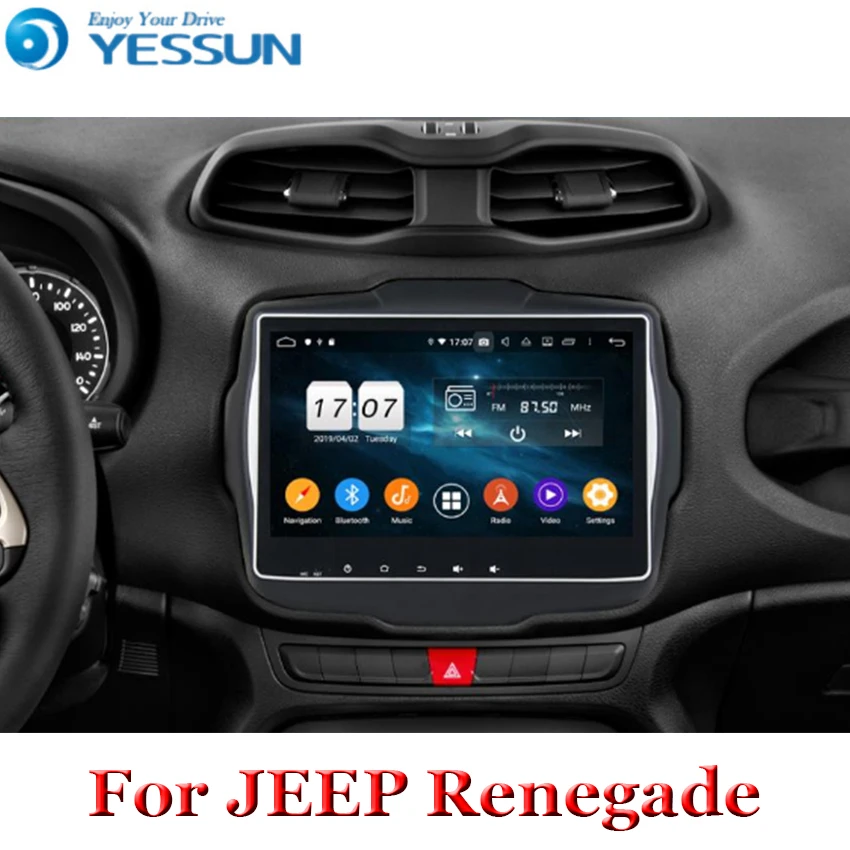 Android 9 Восьмиядерный автомобильный dvd для JEEP Renegade радио 2016 2017 мультимедийный GPS