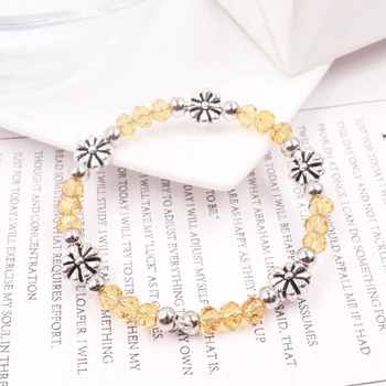 

1PCS/LOT New Women Shell Moon Bracelet Set For Ladies Map Heart Charm Amber crystal Bead Rope Chains Bangle Boho Jewelry Gift