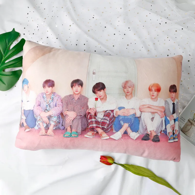 KPOP Bangtan мальчики карта душа Persona двухсторонняя подушка чехол JUNG KOOK JIMIN SUGA 40*60 см FH129