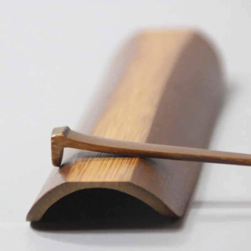 

Brown Bamboo Chinese Tea Accessories Tools Handmade Natural Tea Scoop +Needle