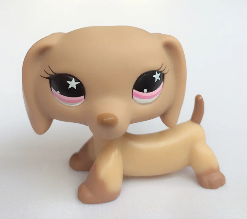 7 Редкие животные pet shop lps игрушка такса собака такса коричневая Оригинальная фигурка колли кокер спаниель отличный Дэн подарки для детей - Цвет: 7