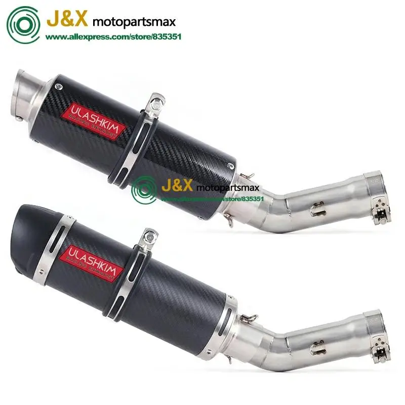 FZ8N Slip On Muffler For Yamaha FZ8N FZ8 FZ800 2010-2015 Motorcycle Full Exhaust System Muffler Contact Middle Link Pipe - Image 2