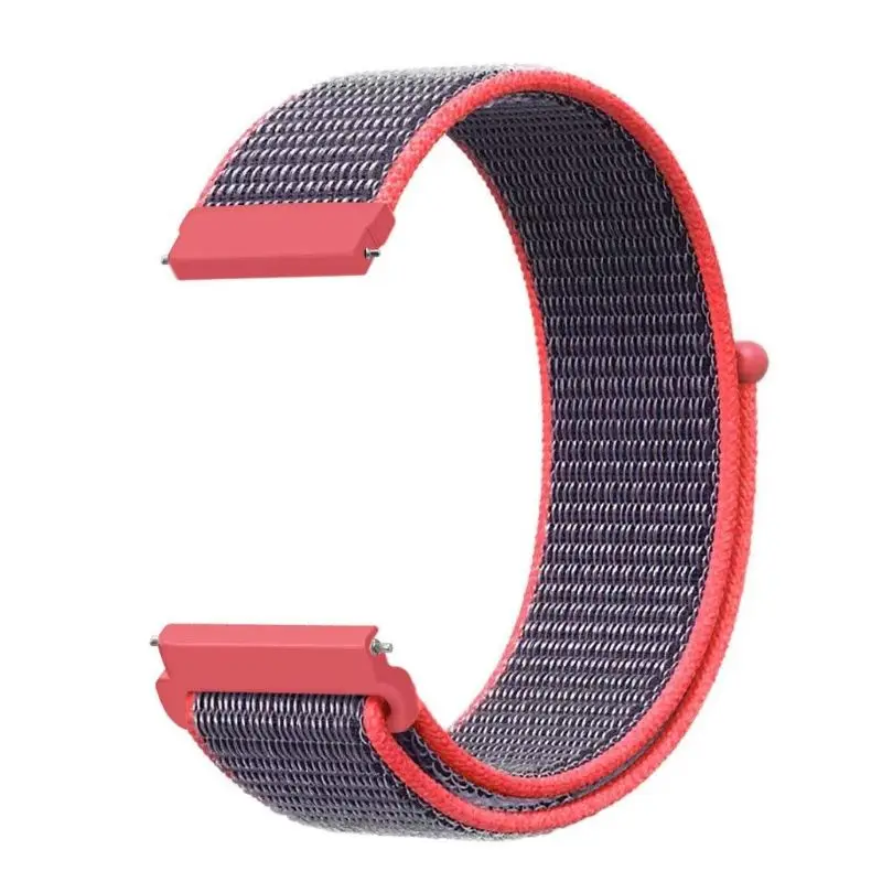 Нейлоновая петля 20 мм тканый ремешок для часов Huami Amazfit GTS/GTR 42 мм часы - Цвет: F