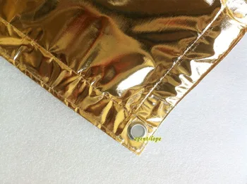 

3.6x3.6m 12'x12' Golden Rubber Cloth warm light reflecting Butterfly & Panel Reflector Fabrics for Studio Film Photographic