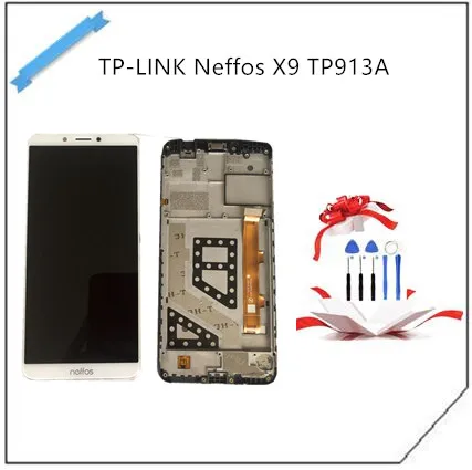 5 99 &quotдля TP-LINK Neffos X9 TP913A ЖК-дисплей с сенсорным экраном рамка белый и черный