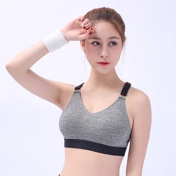 

New Style Sports Brassiere Non-Steel Ring Shock-resistant Running Women's Factory Price Yoga Underwear Bra Beauty Back