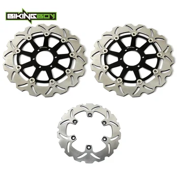 

BIKINGBOY Front Rear Brake Discs Disks Rotors For Yamaha TDM 850 1991-2001 TRX 850 1995-2000 FZS 1000 Fazer 98-03 FZR 600 / R