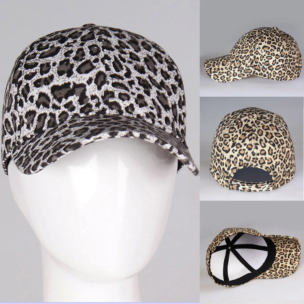 Мужские и женские кепки Snapback, вечерние, танцевальные, уличные, рок бейсболки, Ретро стиль, Леопардовый принт, новинка