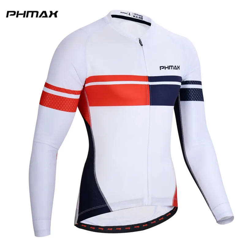 PHMAX Pro Long Sleeves Cycling Bicycle Clothing Autumn Men's Cycling Jerseys MTB Bike Clothes Sportswear Ropa Ciclismo