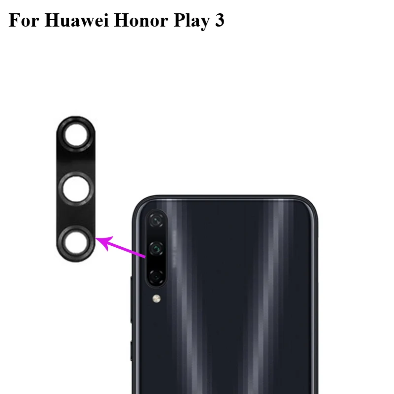 Оригинальный новый для huawei Honor Play 3 задняя камера стеклянная крышка объектива