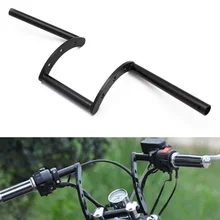 Пользовательские мотоциклетные сталь 22 мм высокий бар откатный руль черный для Harley Sportster Чоппер Боб поплавок Softail Dyna кафе гонщик