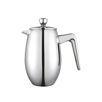 

Thermal Moka French Presses Double Layer U Shaped Spout Tea Coffee Pot Kitchen Home Stainless Steel Accessory Espresso Maker