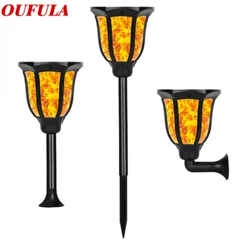 

Solar Garden Lawn Lamp Flame Waterproof Outdoor Light Sensor Garden Wall Lamp Torch Lamp IP65