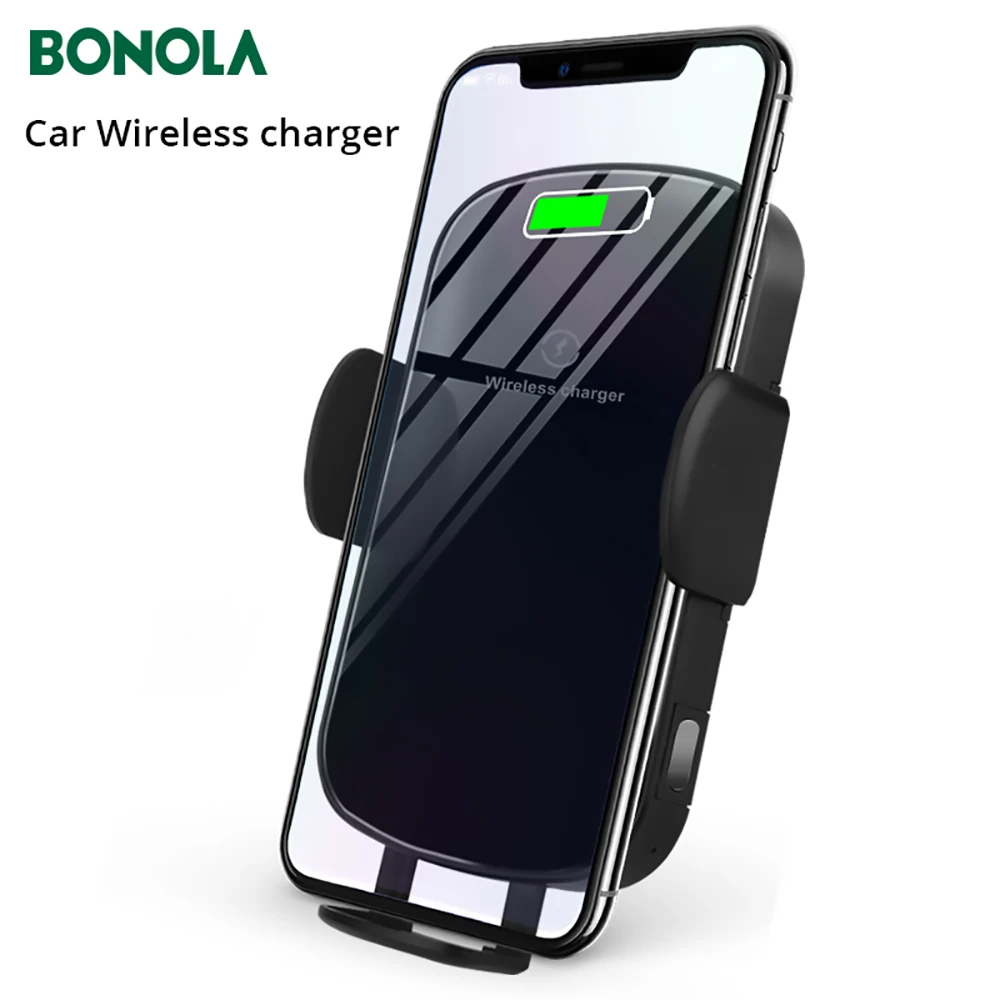 BONOLA Automaitc Быстрое беспроводное автомобильное зарядное устройство для iPhoneXsMax/Xr/8