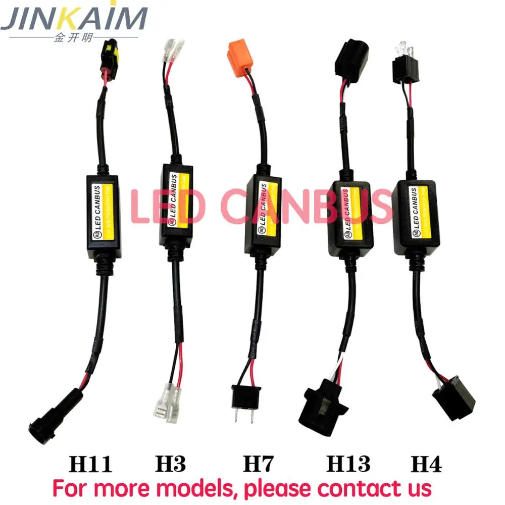 

2*High Quality H11 H4 H7 9005 9006 Led Car Led Headlight Fog Lamps Canbus Error Free Warning Canceler Capacitor Canbus Decoders